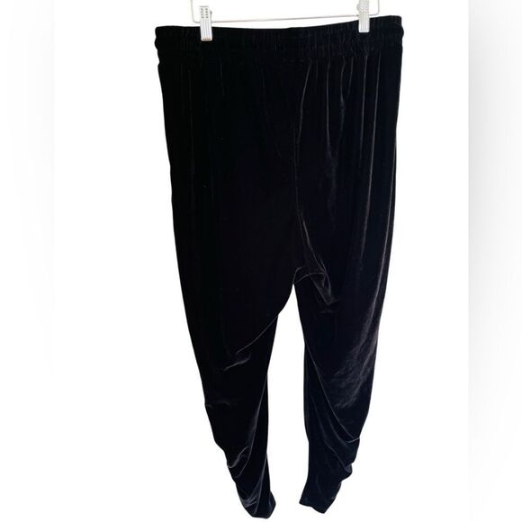 FASHION NOVA Lush Ice black velvet Legging size 1X style ST7227 - Picture 3 of 5